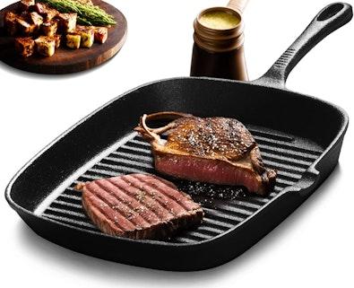 Cast Iron Steak Grill & Frying Pan cover