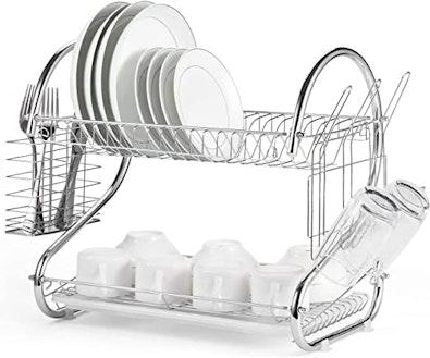 2 Tier Chrome Dish Rack cover