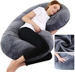 C-Shaped Pregnancy Pillow - Black alternate 1