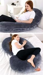 C-Shaped Pregnancy Pillow - Black alternate 7