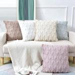Boho Throw Pillow Covers 45x45cm - Pink, 2 Pack alternate 6