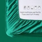 Silky Satin Queen Sheet Set 4pc Green alternate 2