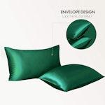 Silky Satin Queen Sheet Set 4pc Green alternate 5