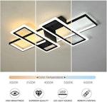 80W LED Modern Ceiling Light & Chandelier, Black alternate 5