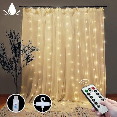 300 LED Curtain Fairy Lights, Warm White cover