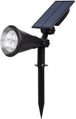 Outdoor Solar 4 LED Garden Spotlights Auto On/Off thumbnail