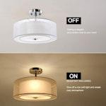 Vintage Double Drum Ceiling Light Fixture alternate 3
