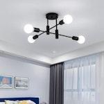 Mid Century Rustic Sputnik Ceiling Light thumbnail