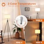 LED Floor Lamp, 3 Color Temp, Linen Shade alternate 1