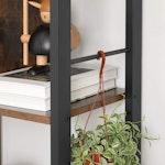 4-Tier Rustic Brown Industrial Bookshelf alternate 4