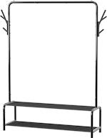 Garment Rack with Shelves & Hooks alternate 7