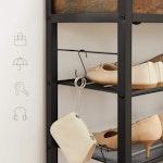 Industrial Shoe Rack with Drawers & Shelves alternate 1
