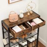 Industrial Shoe Rack with Drawers & Shelves alternate 5