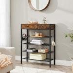 Industrial Shoe Rack with Drawers & Shelves alternate 7
