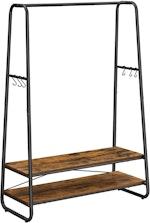 Heavy Duty Clothes Rack with Shelves & S Hooks thumbnail