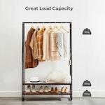 Heavy Duty Clothes Rack with Shelves & S Hooks alternate 3