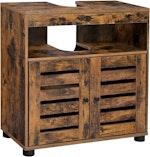 Rustic Brown Bathroom Vanity with Adjustable Shelf thumbnail