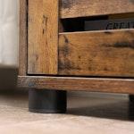 Rustic Brown Bathroom Vanity with Adjustable Shelf alternate 7
