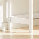 Compact White Desk with Drawer & Hooks alternate 6