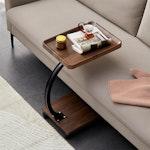 2-Layer Movable Rectangle Coffee Table alternate 1