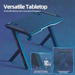 Compact Carbon Fiber Gaming Desk 100x60cm alternate 1