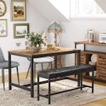 Black PU Leather Ottoman Bench with Steel Frame alternate 4