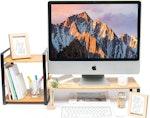 Bamboo 2-Tier Monitor & Laptop Stand with Storage thumbnail