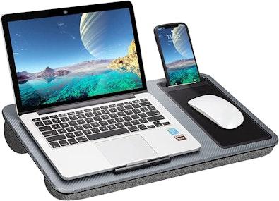 Portable Laptop Desk with Mouse Pad & Phone Holder cover