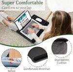 Portable Laptop Desk, Device Slot & Mouse Pad 43cm alternate 1