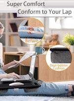 Portable Laptop Desk, Device Slot & Mouse Pad 40cm alternate 1