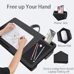 Portable Laptop Desk, Device Slot & Mouse Pad 40cm alternate 3