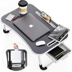 CARLA HOME Foldable Laptop Bed Desk with Storage thumbnail