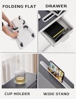 CARLA HOME Foldable Laptop Bed Desk with Storage alternate 6