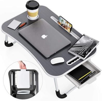 CARLA HOME Foldable Laptop Bed Desk with Storage cover