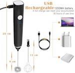 VIKUS Rechargeable Electric Milk Frother 3-Speed alternate 5