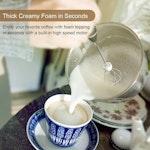 VIKUS Rechargeable Electric Milk Frother 3-Speed alternate 7