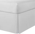 Queen Pleated Bed Skirt, 36 cm Drop, White thumbnail
