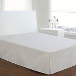 Queen Pleated Bed Skirt, 36 cm Drop, White alternate 1