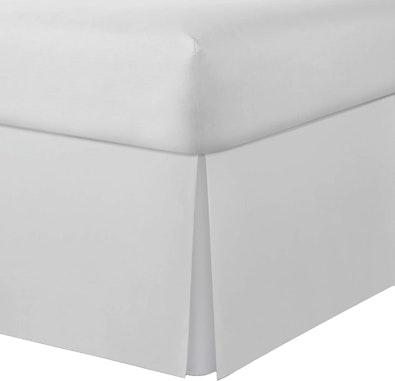 Queen Pleated Bed Skirt, 36 cm Drop, White cover
