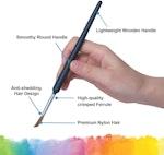 11 Pc Miniature Paint Brush Set for Acrylic & Oil alternate 1