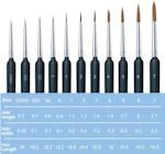 11 Pc Miniature Paint Brush Set for Acrylic & Oil alternate 2