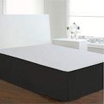 King Black Pleated Bed Skirt, 36 cm Drop alternate 1