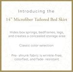 King Black Pleated Bed Skirt, 36 cm Drop alternate 2