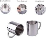 2-Pack 220ml Double-Wall Insulated Coffee Mugs alternate 2