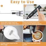 Rechargeable Electric Milk Frother, 3 Speeds alternate 6