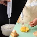 Rechargeable Electric Milk Frother, 3 Speeds alternate 7