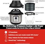 Pot Duo Crisp 8L Air Fryer Multicooker alternate 2