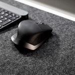 Large Grey Felt Desk Mat for Keyboard alternate 7