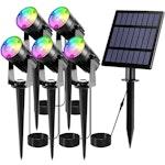 Solar Spotlights Outdoor 5W, 5-Pack, IP65 alternate 6