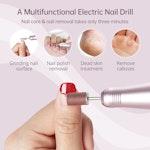 Portable Electric Nail File 30000 RPM - Pink alternate 4